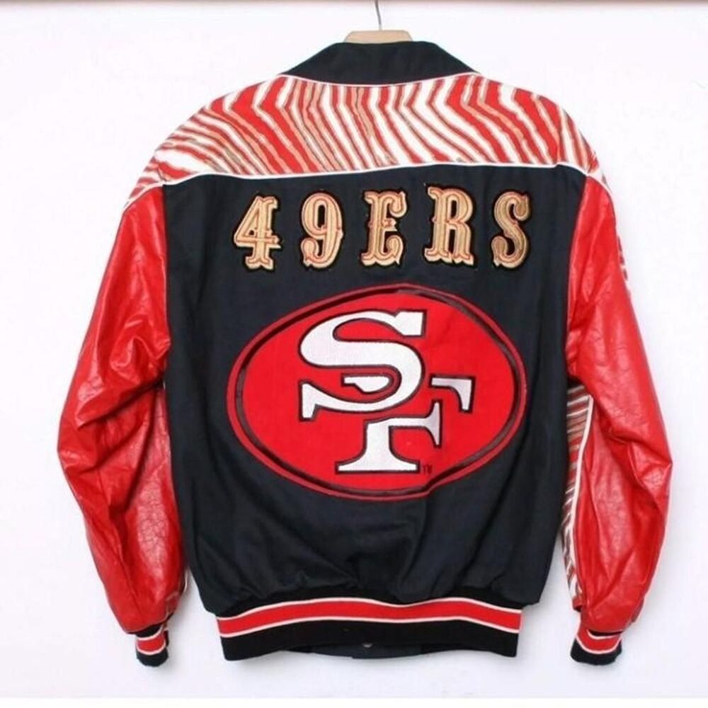 vintage 49ers jacket jeff hamilton 9495